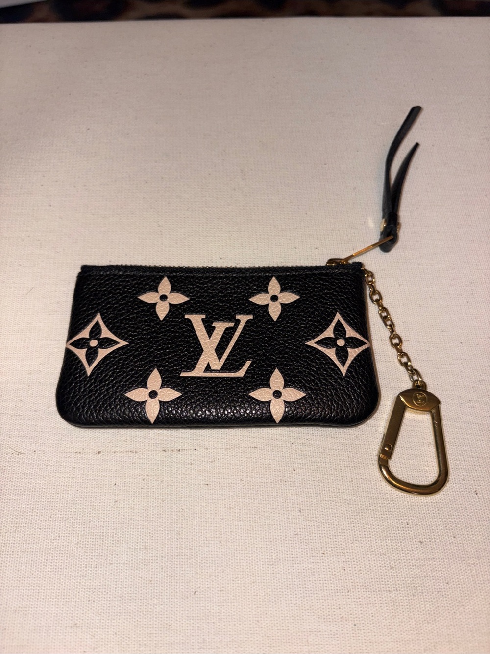 Louis Vuitton Bicolor Monogram Empreinte Leather key pouch